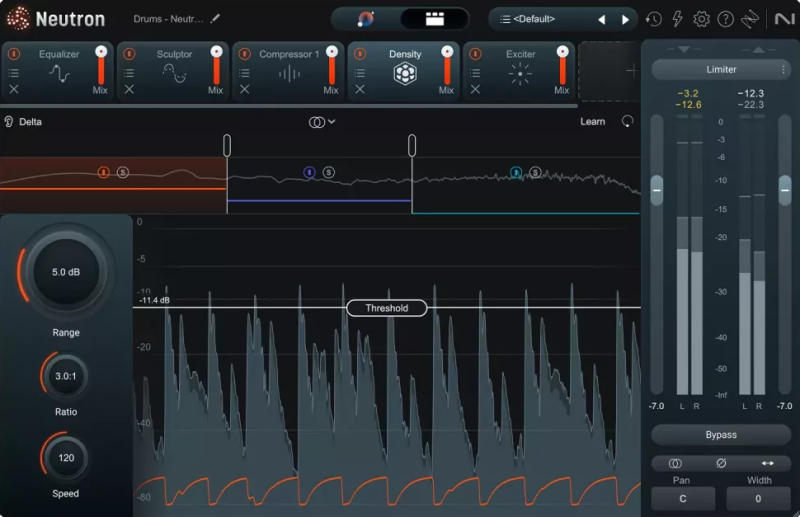 Interface d'iZotope Neutron 5